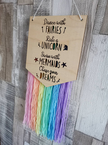 Fairy & Unicorn Wall Hanger