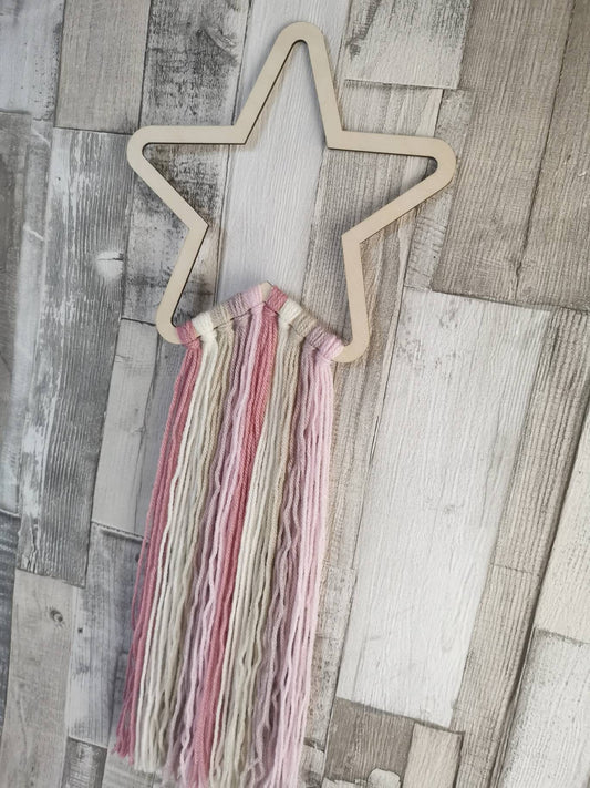 Pinks & Lilacs Star Wall Hanger