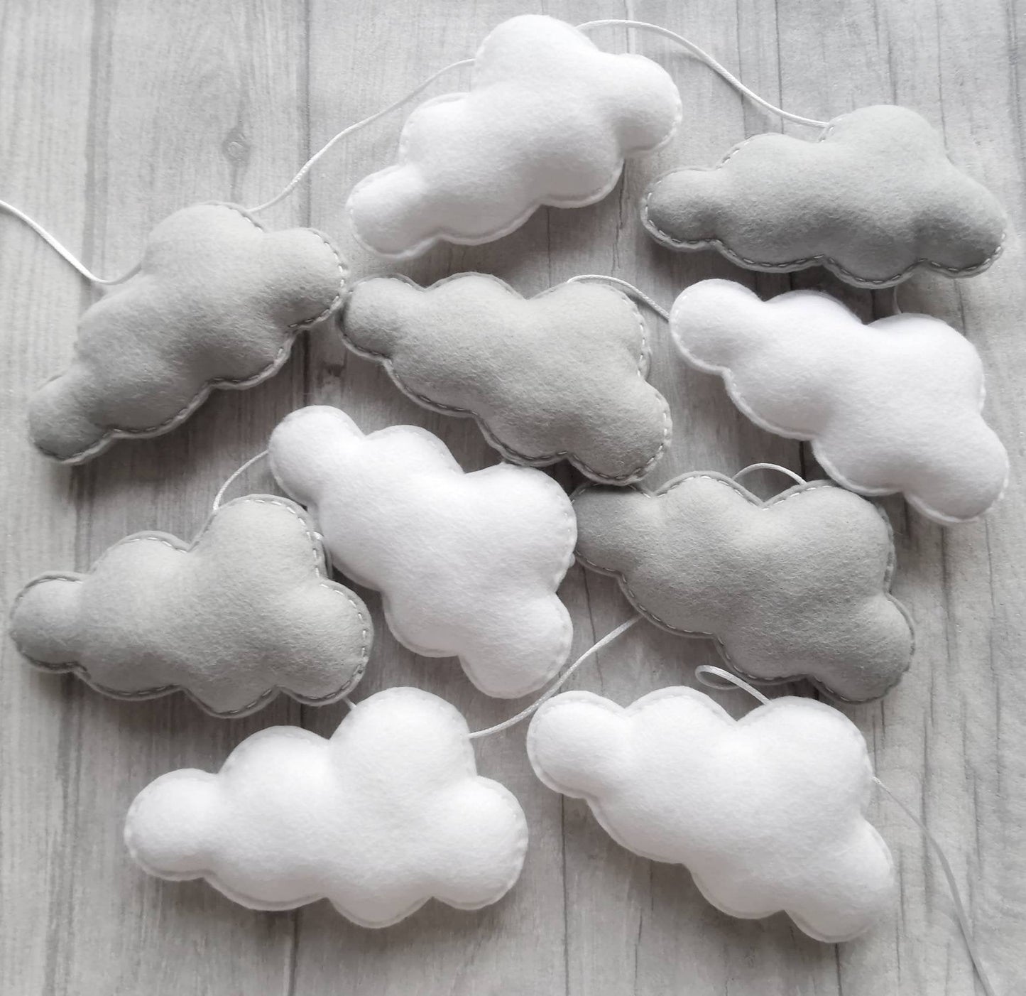 White & Grey Cloud Bunting