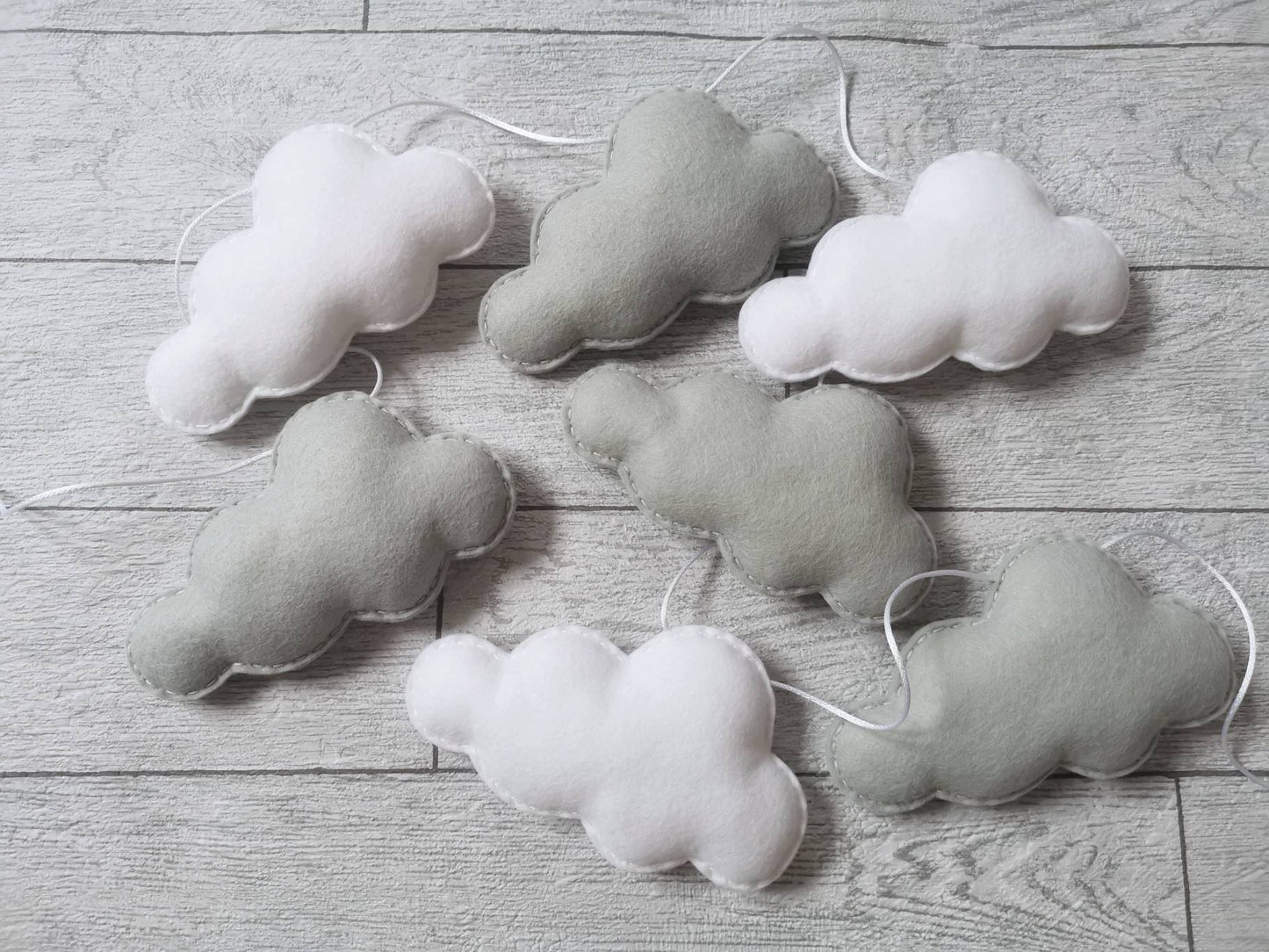 White & Grey Cloud Bunting