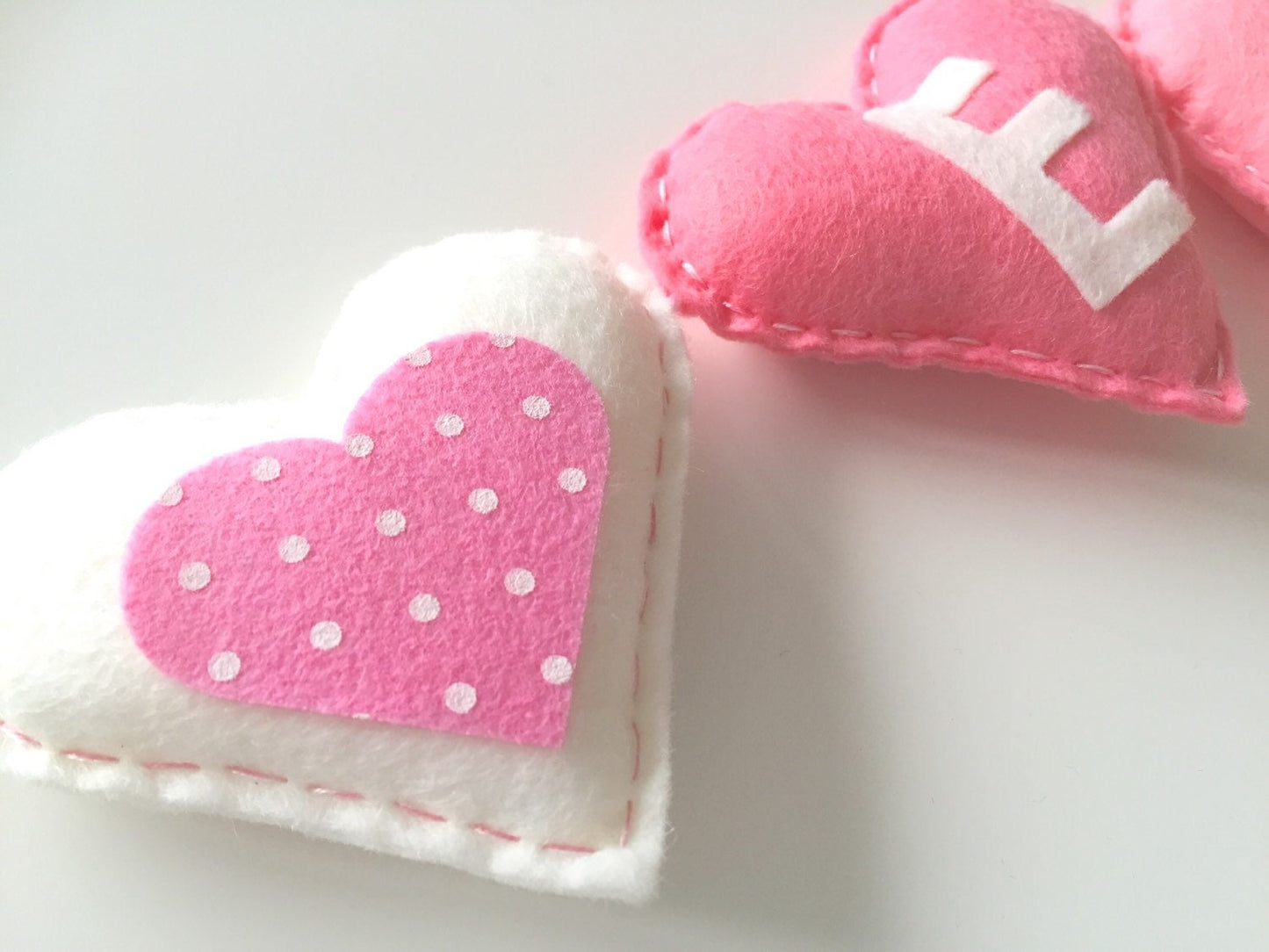 Personalised Pink Hearts Bunting