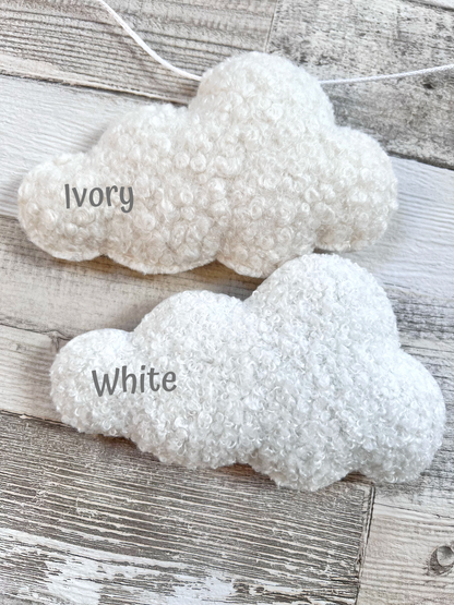 Small Individual Bouclé Cloud Wall Hanging Decoration