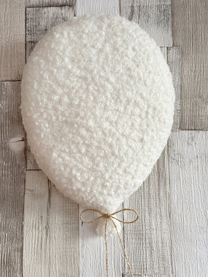 Large Bouclé Balloon with Wooden Star Wall Hanging Decoration