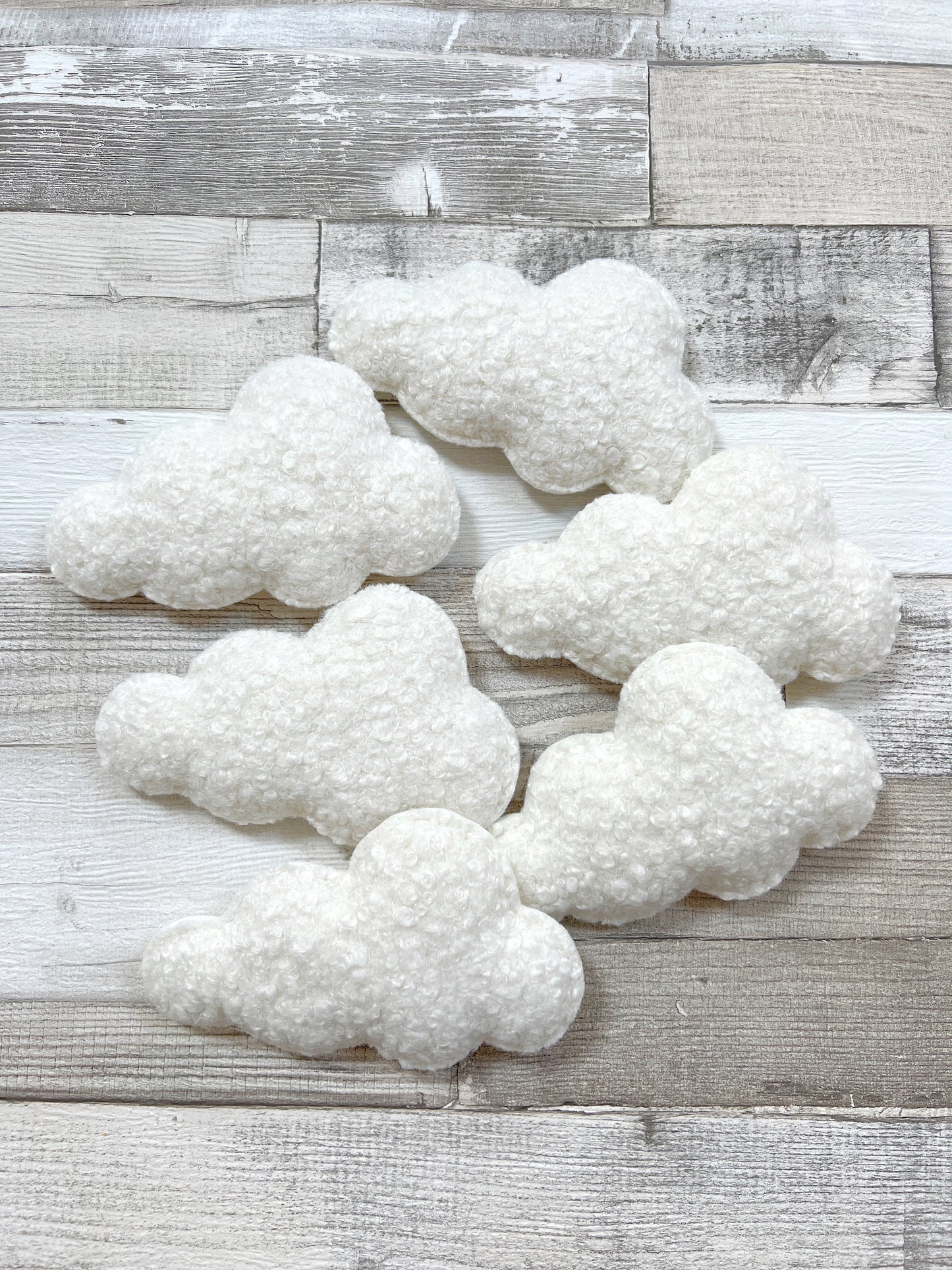 Small Individual Bouclé Cloud Wall Hanging Decoration