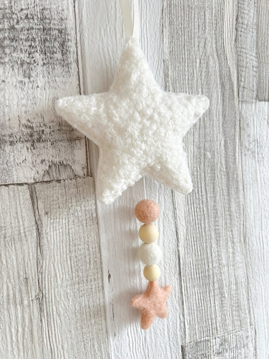 Bouclé Star Hanging Decoration