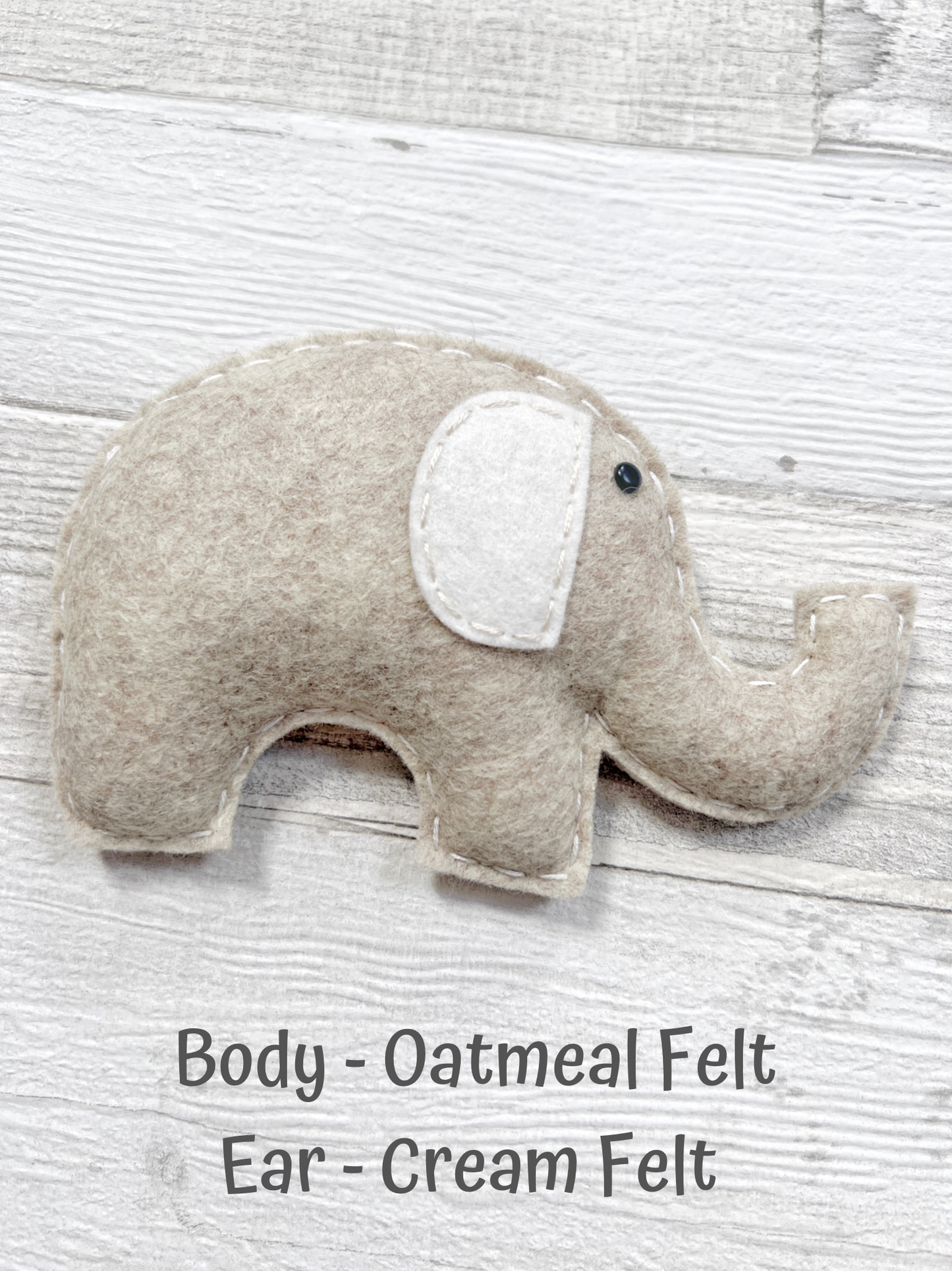 Small Individual Elephant (Felt) Wall Hanging Decoration