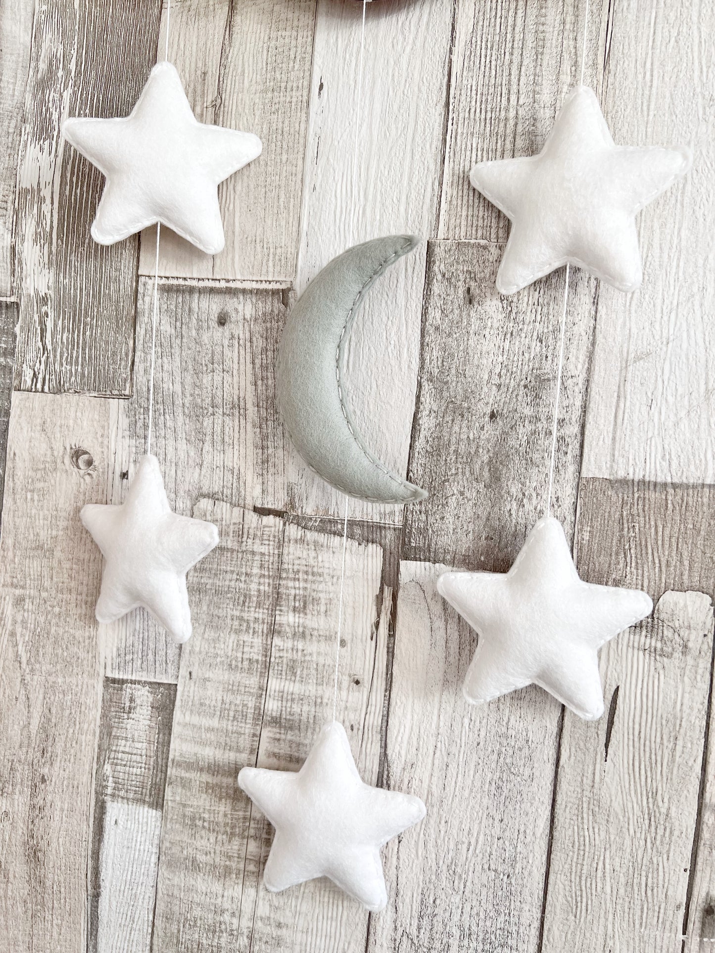 Dream Big Little One Cloud Wall Mobile - Moon & Stars