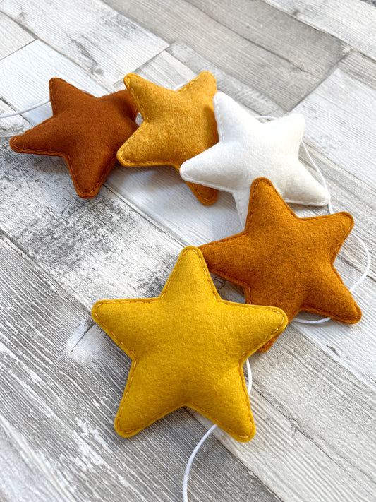 Rustic Tones Stars Bunting