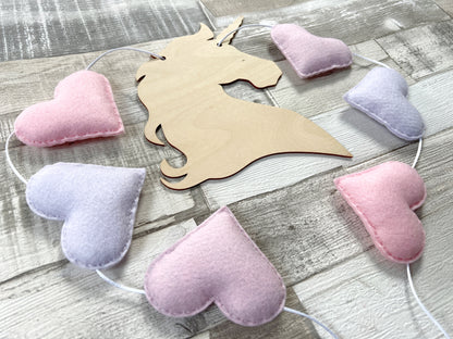 Pink & Lilac Unicorn Bunting - READY TO POST