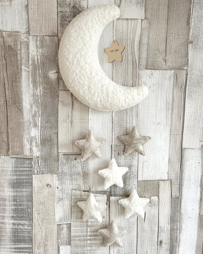 Sleepy Star Moon Wall Mobile - 6 Stars