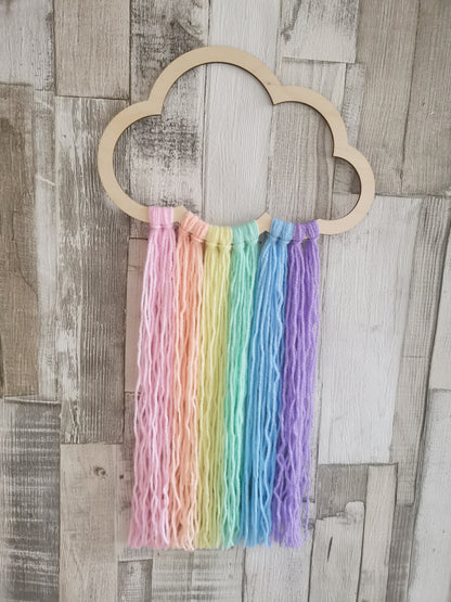 Pastel Rainbow Plain Cloud Wall Hanger