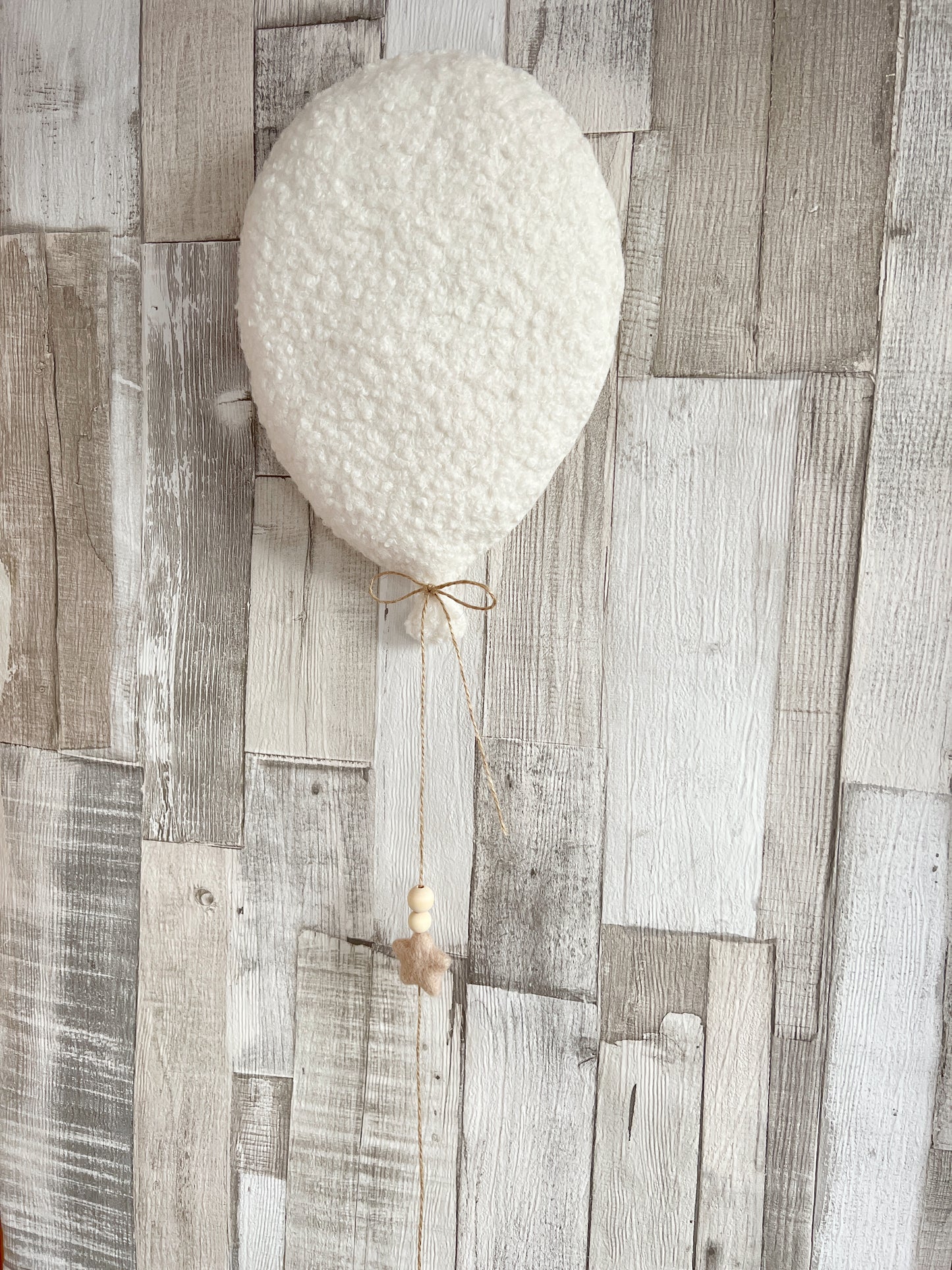 Large Individual Bouclé Balloon Wall Hanging Decoration