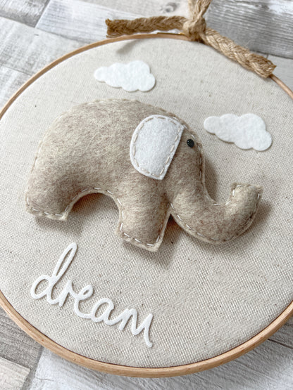 Elephant & Clouds Dream Hoop