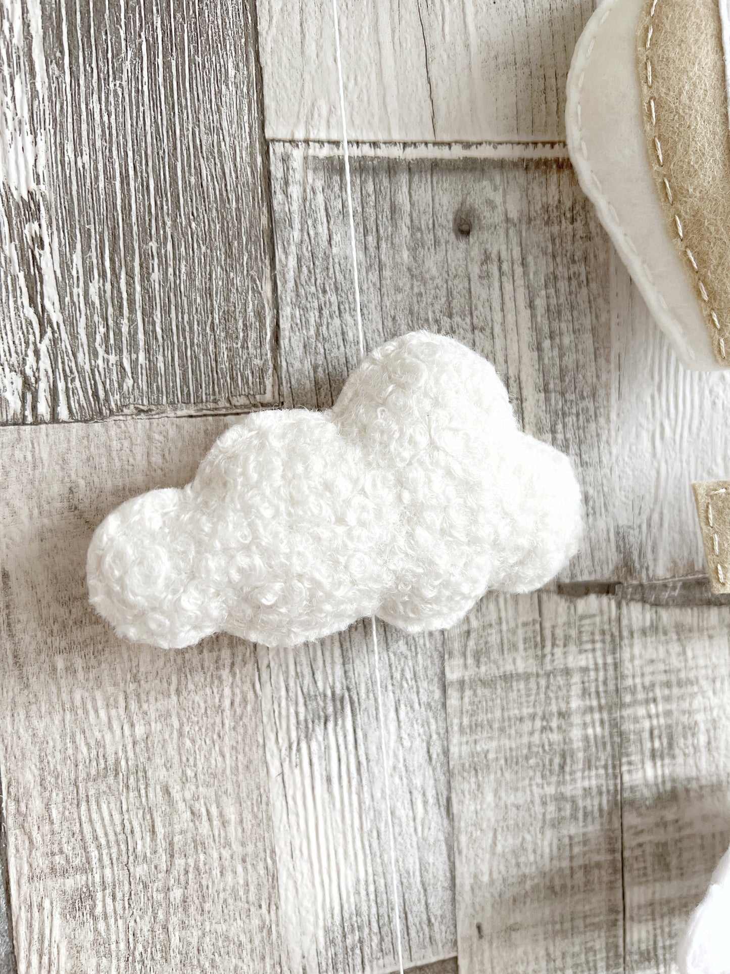 Dream Big Little One Cloud Wall Mobile - Hot Air Balloon & 7 Clouds