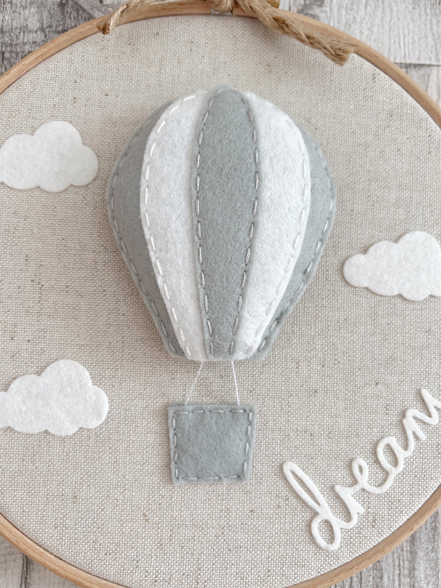 Hot Air Balloon & Clouds Dream Hoop