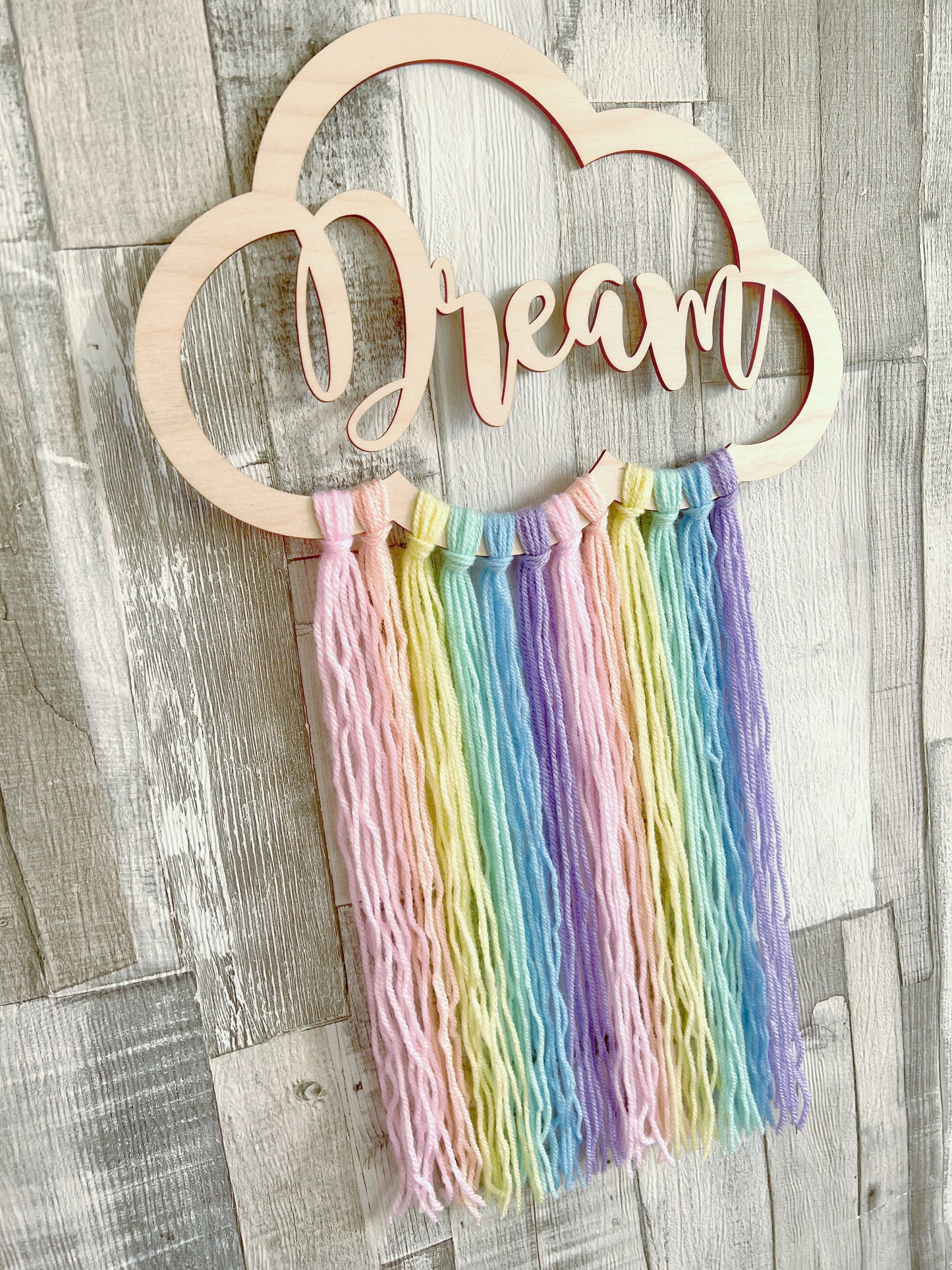 Dream Pastel Rainbow Cloud Wall Hanger