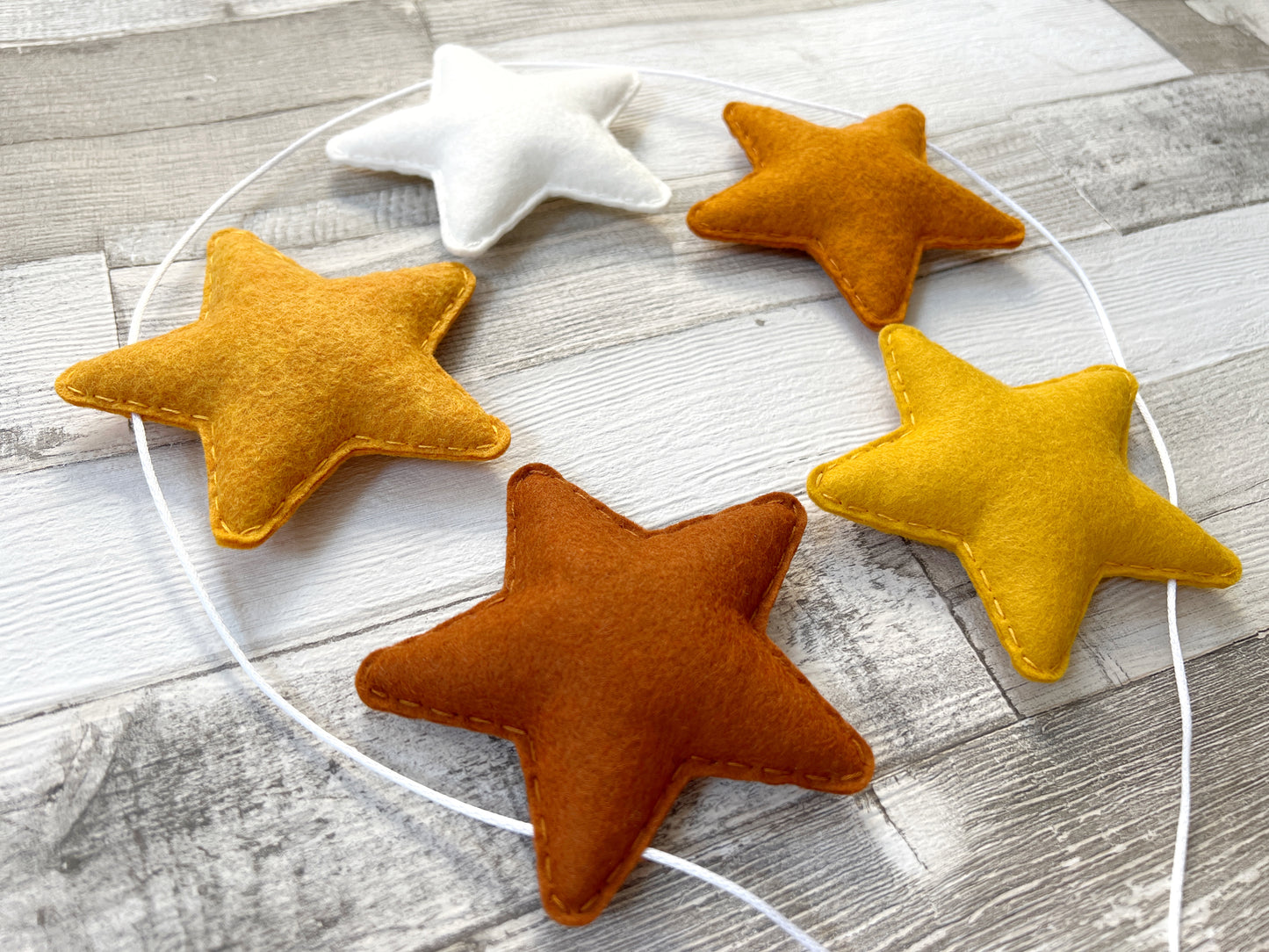 Rustic Tones Stars Bunting