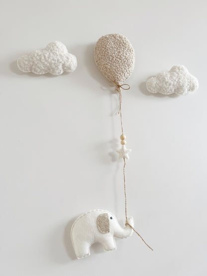 Small Velvet Balloon Wall Hanging Decoration