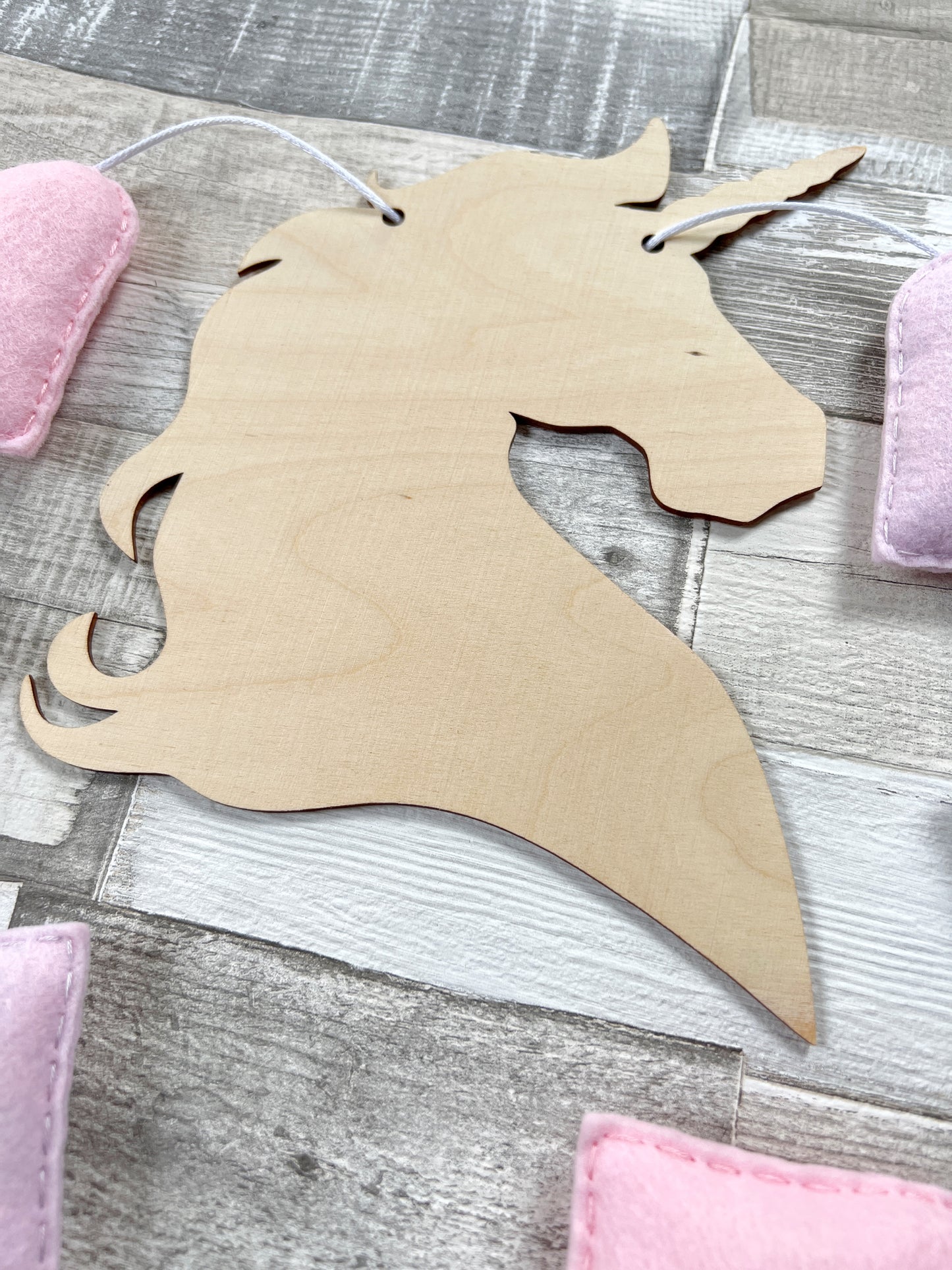 Pink & Lilac Unicorn Bunting - READY TO POST